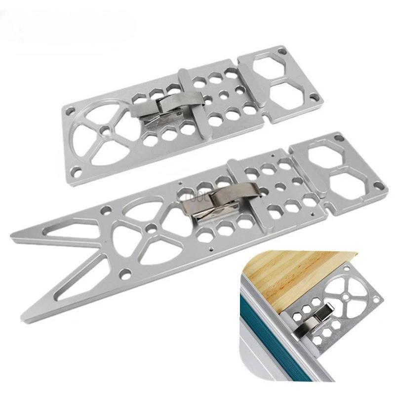 Woodworking Angle Stop 90 Degree Right Angle Guide Rail Clamp for Electric Circular Saw Track Saw Angle Cutting Board Hand Tool