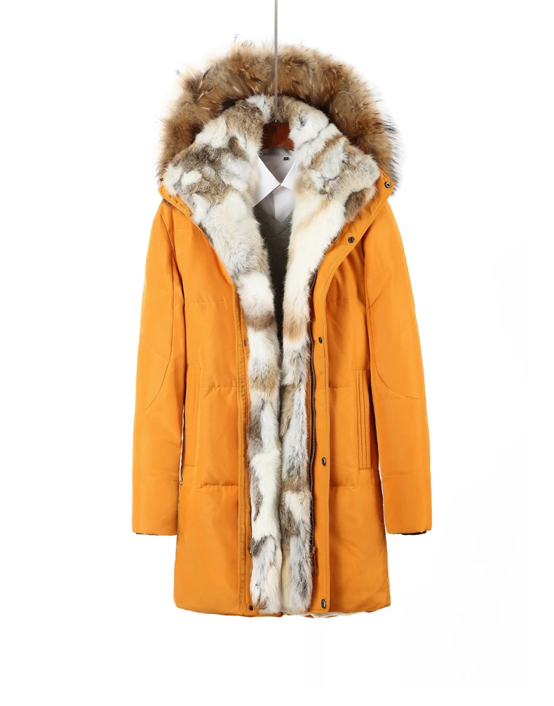 

Мужская зимняя куртка с толстым капюшоном, Свободный теплый водонепроницаемый пуховик с большим воротником из меха енота для отдыха до-30 градусов, зима 2022
