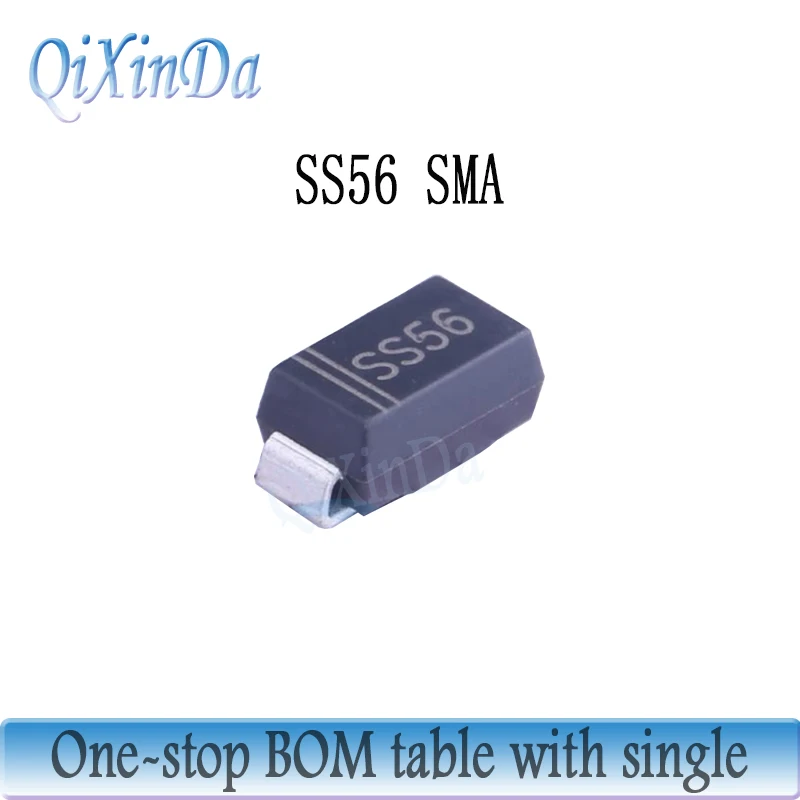 

50 шт./партия, SS56 SR560 SMA SMB SMC SK56 SMD SS560 5A 60 в