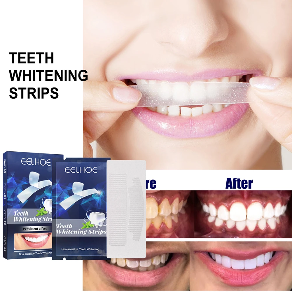 

7/14 Pairs 5D Teeth Whitening Strips Ultra Gel Bleaching Tooth Whiten Teeth Oral Care Dental Hygiene Bright-Strips