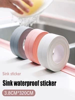 3 2m kitchen sink bath sealing strip tape caulk strip pvc waterproof wall sticker self adhesive bathroom shower sink edge tape