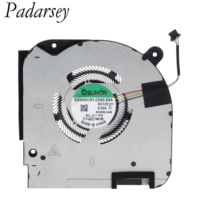 Сменный охлаждающий вентилятор Padarsey для процессора ноутбука и графического Dell G7