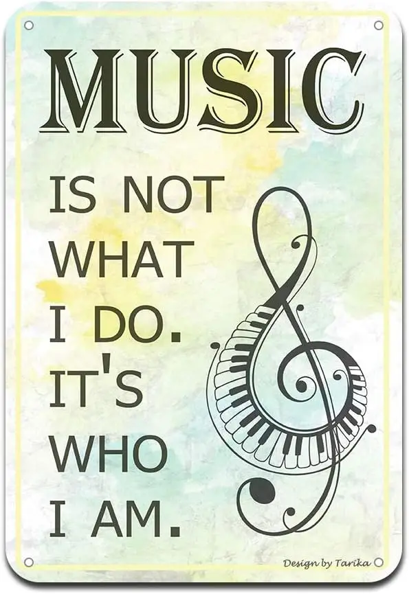 Musc s Not Wht Do.t's Who m. ron Poster Pntng Tn Sgn Vntge Wll Decor for Cfe Br Pub Home Beer Decorton Crfts