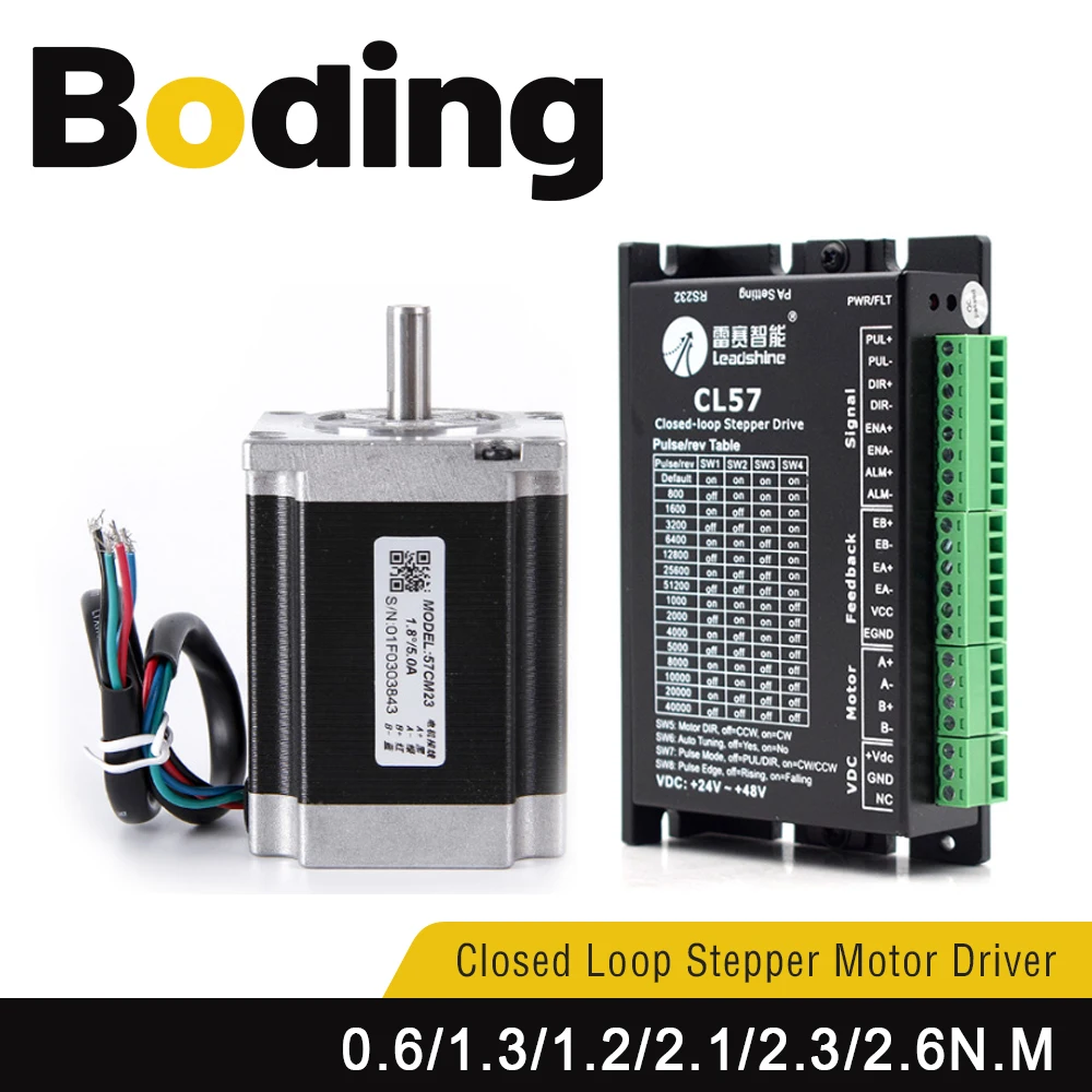 Leadshine NEMA23 2-фазный 57CME серии 0 6N.M 1 3N.M 2N.M 2 1N.M и шаговый двигатель с замкнутым