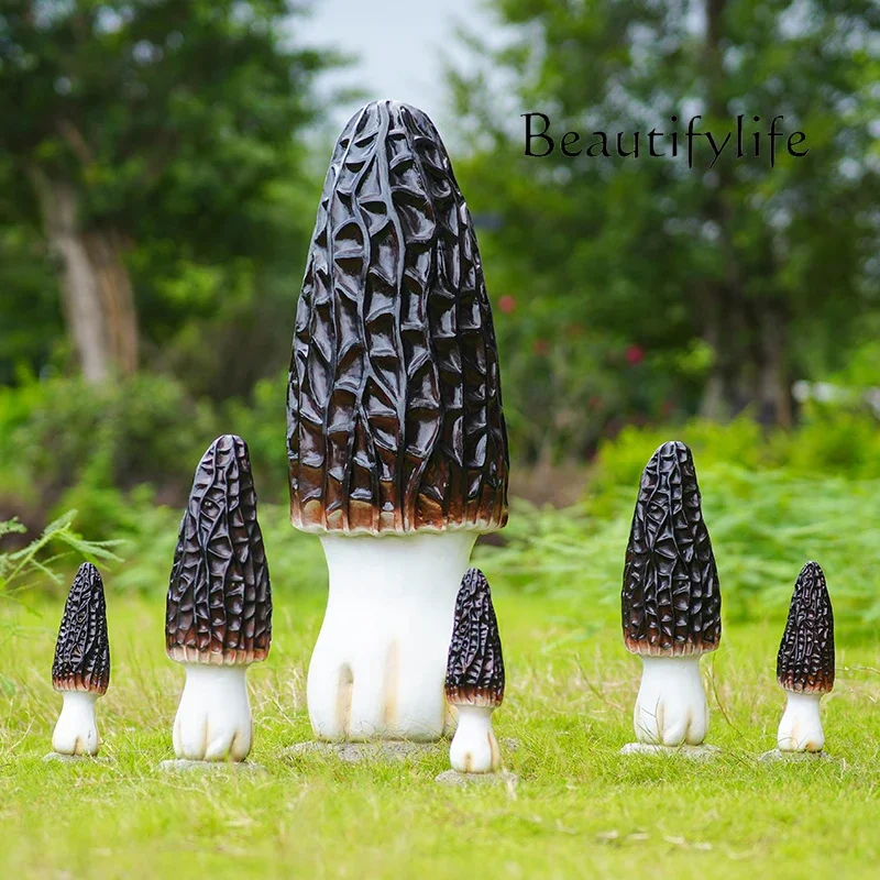 Уличная модель грибов украшение для морели курица пихта мацуэм скульптура