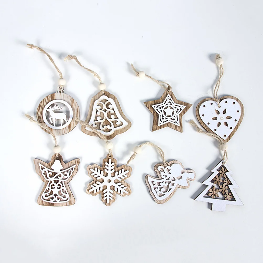 

8pcs Xmas Hanging Pendant Christmas DIY Decor Hanging Pendant Christmas Hanging Ornament Slices Christmas Decor