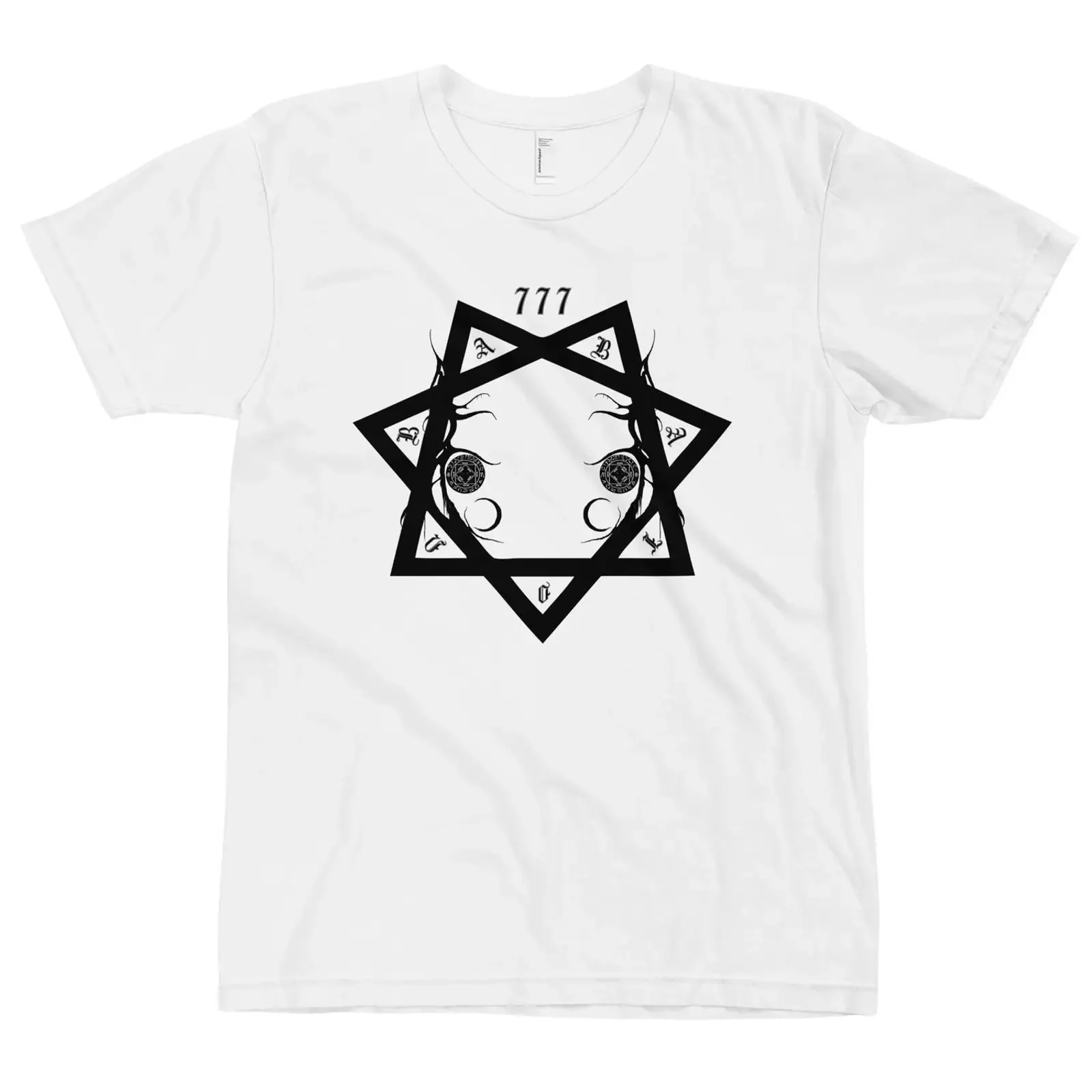 Фото Футболка EQUIMANTHORN BABALON I ABSU Necromantia Zemial Abruptum, винтажная, с эффектом потертости, унисекс, универсальная, слегка комфортная. №1
