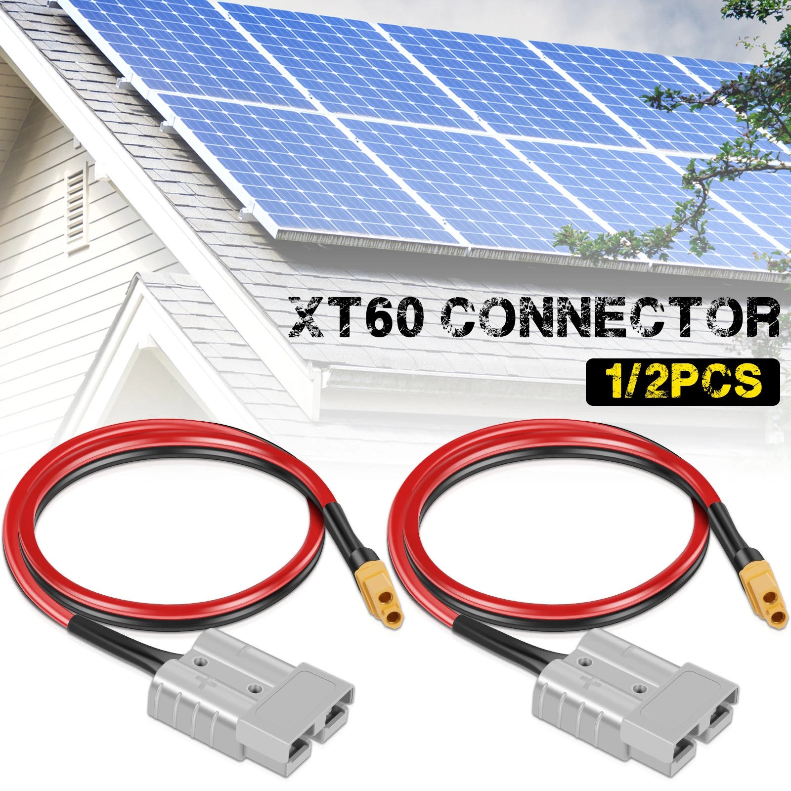 Соединительный кабель 2 фута XT60 мама на 50 А кабель-адаптер 10 Вт для