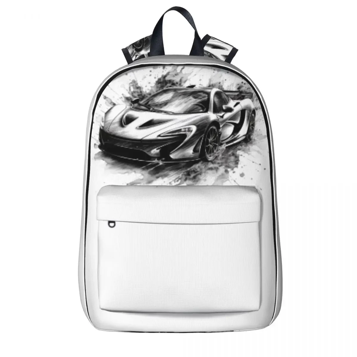 

Powerful Sports Car Backpack Ink Drawing Hyper Artistic Fun Backpacks Women Outdoor Print High School Bags Custom Rucksack
