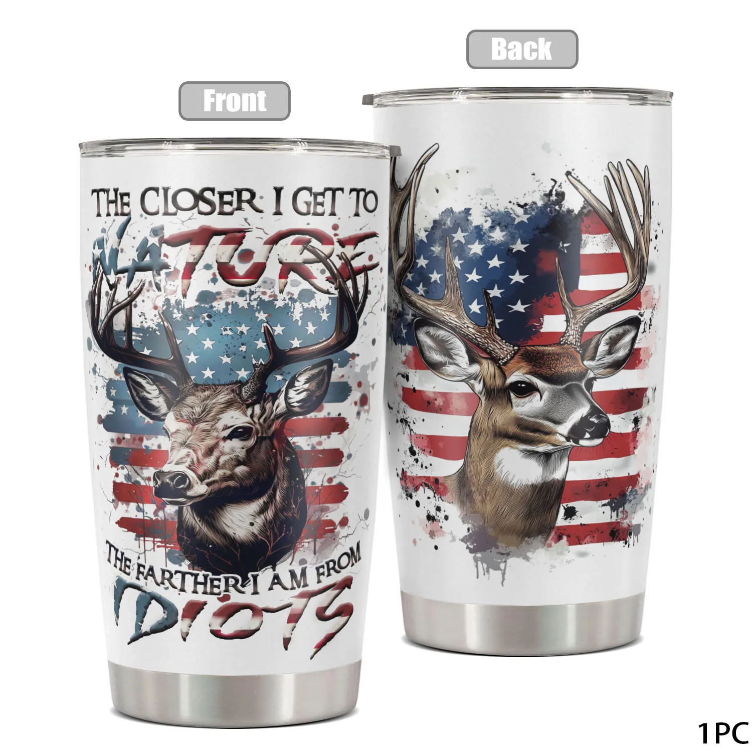 Бутылка Для Воды Из Нержавеющей Стали На 20 Унций С Забавным Принтом Эльфа