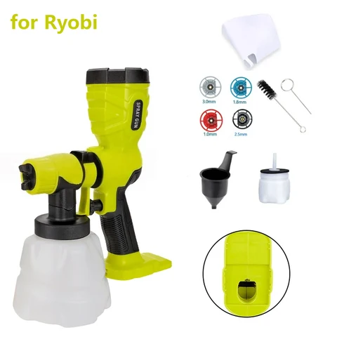 Беспроводной пистолет-распылитель Hiesuan 200 Вт для аккумулятора 18 В