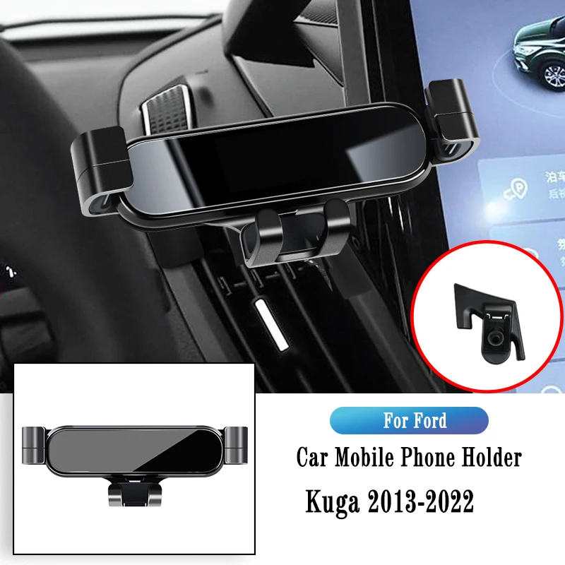 

Metal Car Holder For Ford Kuga 2013-2022 Gravity Navigation Bracket GPS Stand Air Outlet Clip Rotatable Support Auto Accessories