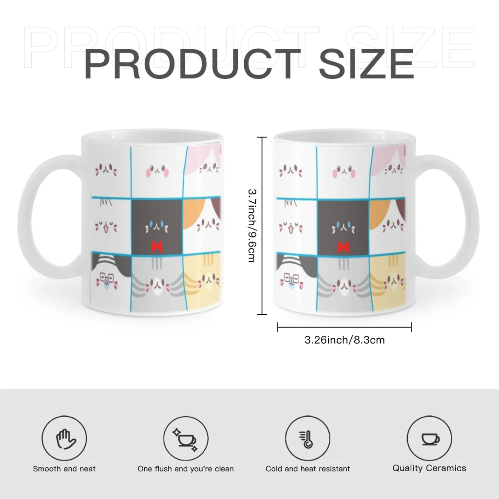 Забавная кофейная кружка банан-Кот Kawaii Bananya 11 унций забавная керамическая чашка