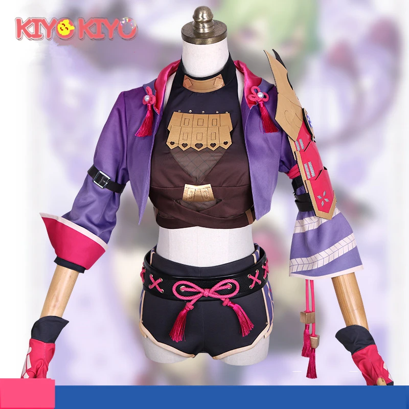 

KIYO-KIYO Genshin Impact Cosplay Kuki Shinobu Cosplay Costume Halloween Costume