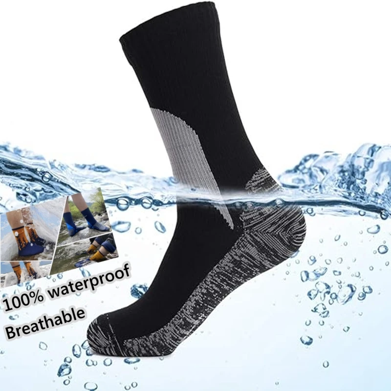 

Waterproof Socks Sweat-wicking Breathable Moisture-absorbing Climbing Hiking Wading Cycling Man and Women Outdoor Sports Socks