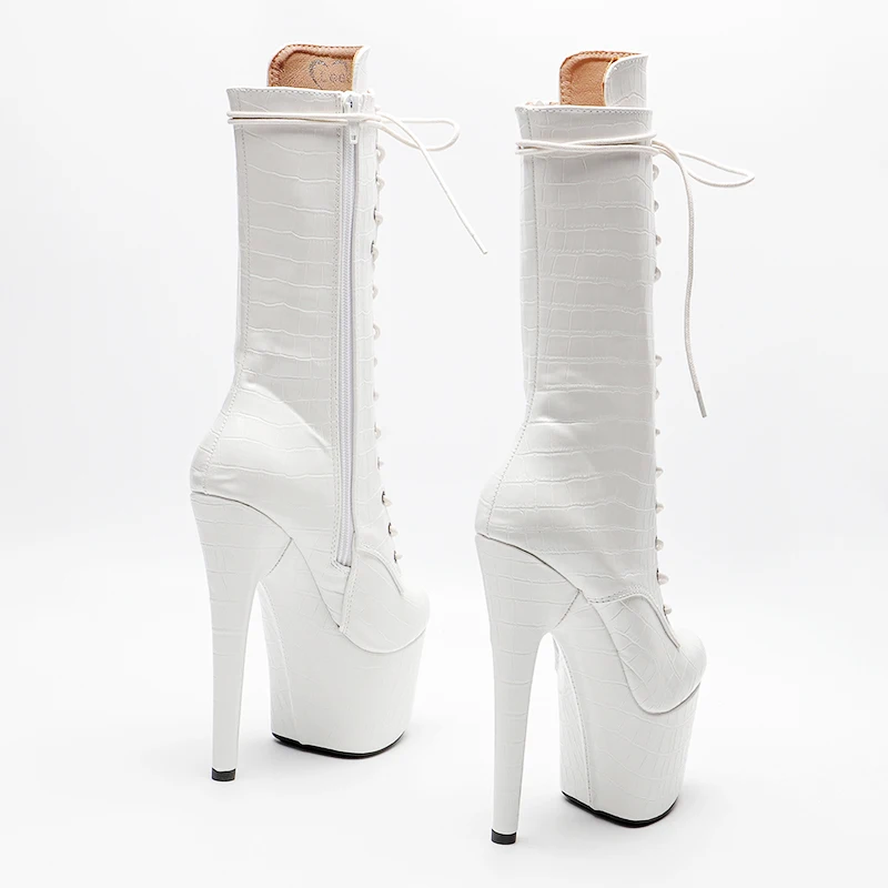 Leecabe 17CM/7inches  New style Boots Nightclub Stage High Heel Bottom Boots Ankle Boots Sexy Fetish Stripper Shoes 4B