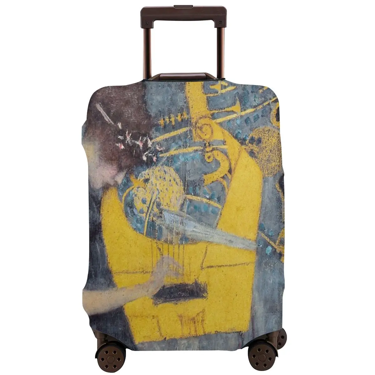 

Gustav Klimt Music Travel Luggage Protective Case Washable Suitcase Luggage Cover Thicken Zipper Cover Accessories Baggage