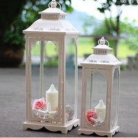 nordic crystal candle iron stand vases vase candels holder garden christmas courtyard room vases maison silver candles table