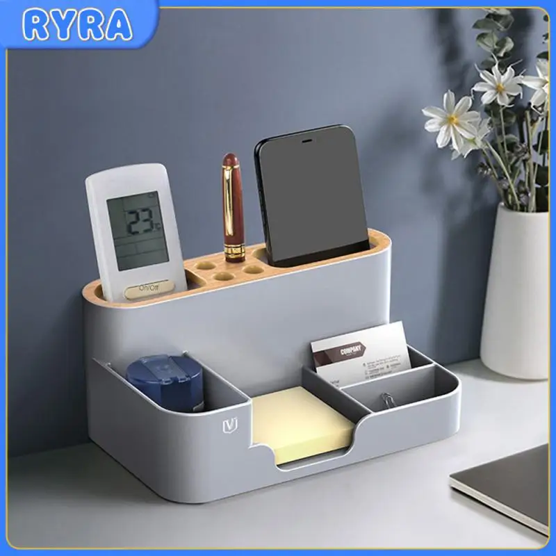 

Высококачественная Рабочая коробка для хранения, креативная коробка для хранения, креативная портативная офисная ручка белого и серого цвета