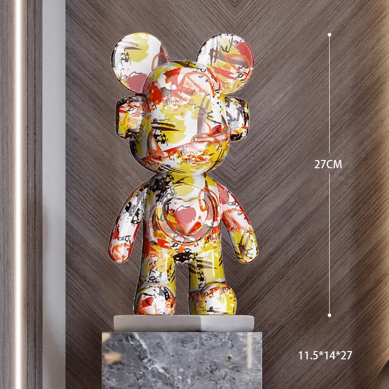 Новый роскошный полимерный декор в виде медведя из Барселоны 35 см/27 см офисные