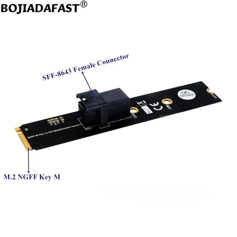 

Mini Sas SFF-8643 Connector для NGFF M.2 Key-M Adapter Riser Card