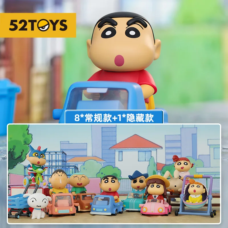 

52TOYS Blind Box Crayon Shin-chan Car Series 1PC Action Figure Collectible Toy Desktop Decoration