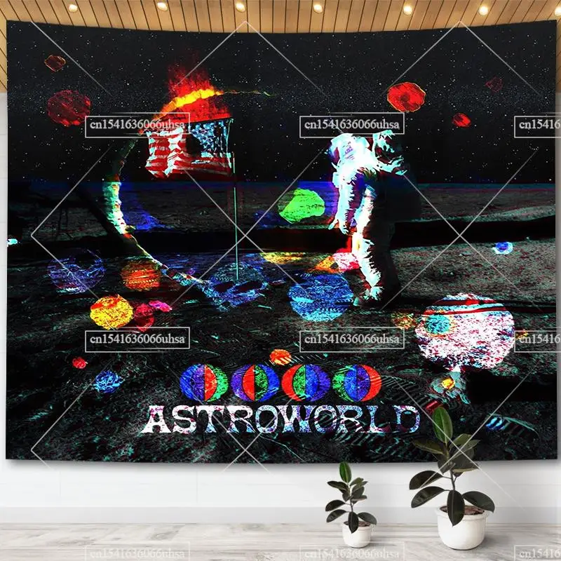 

Travis Scott TYPE BEAT Astroworld Album Posters Wall Tapestry Hippie Tapestries Teen Room Decoration Flags Aesthetic Backdrops