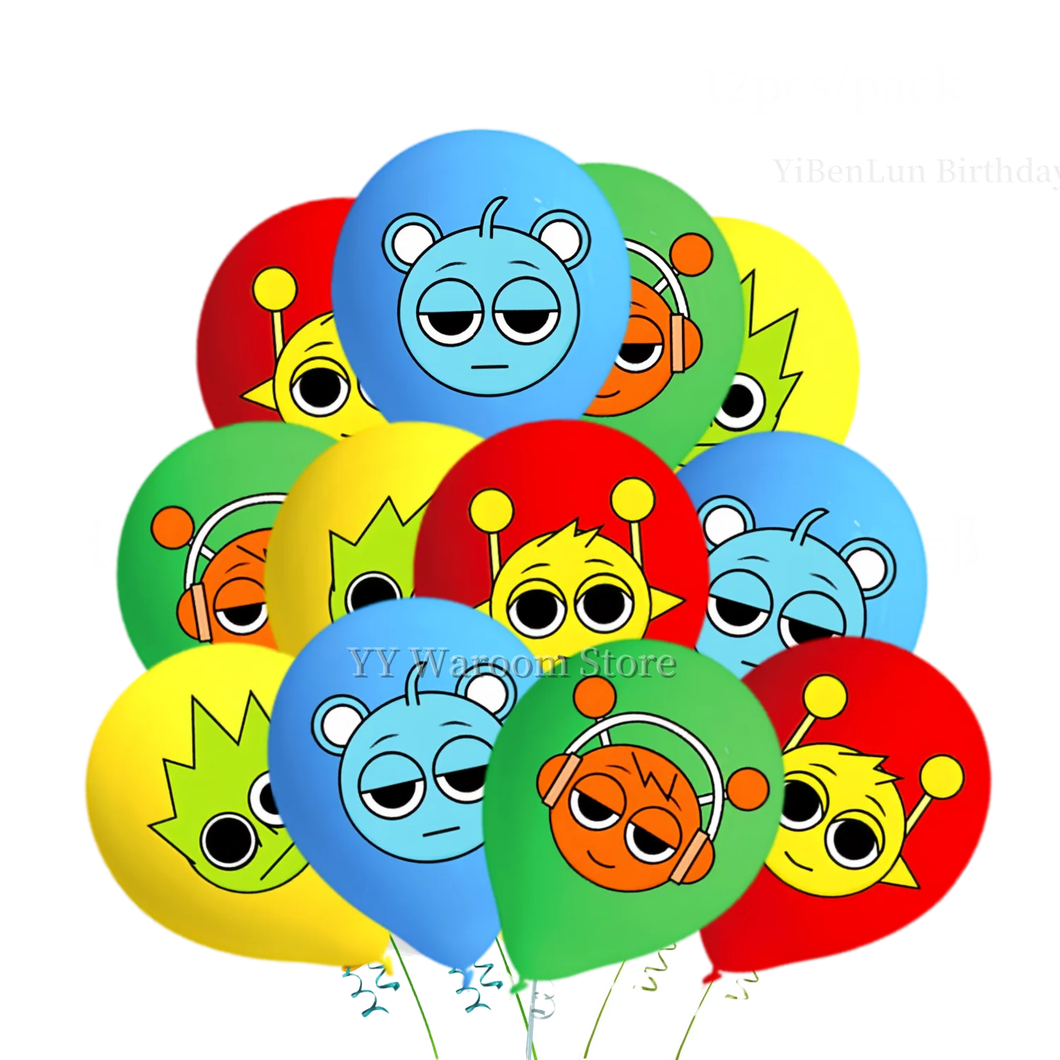 

Набор воздушных шаров sprunki sprunki, товары на день рождения, невероятная вечеринка, sprunki, воздушные шары на день рождения, Sprunky, сувениры для дня рождения