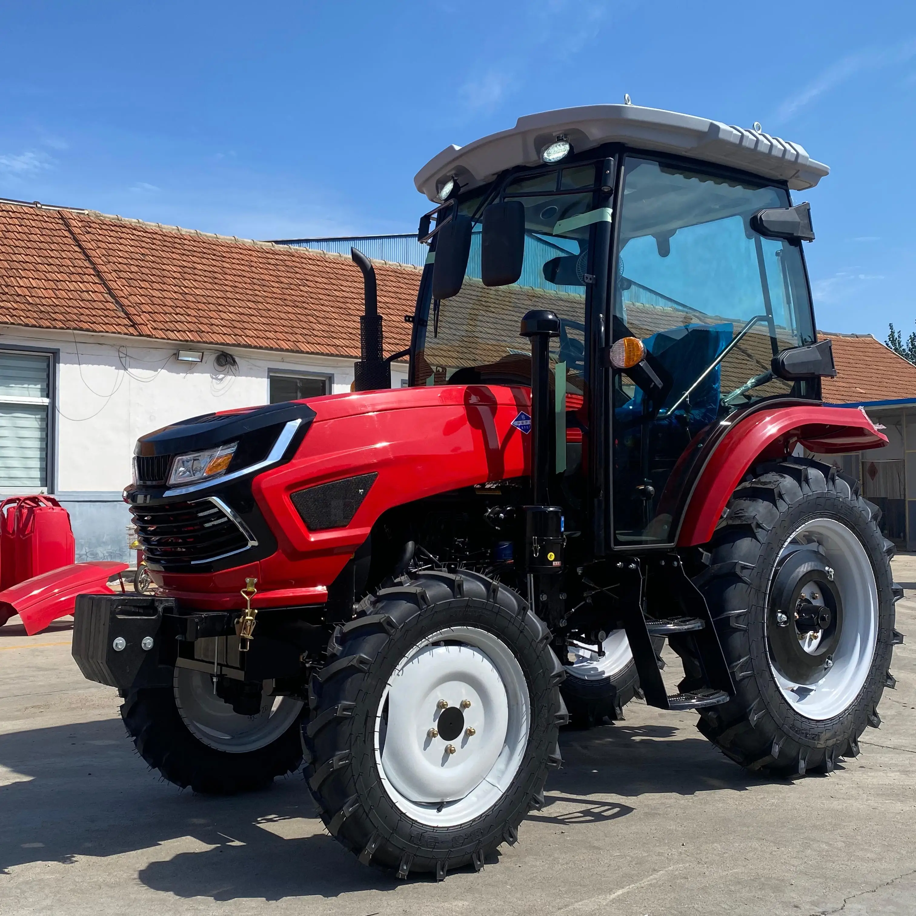 Фото Компактный трактор 504 50HP 4WD, малогабаритный дизельный колесный трактор 4x4 для обработки садов, овощных ферм и культивации. №2