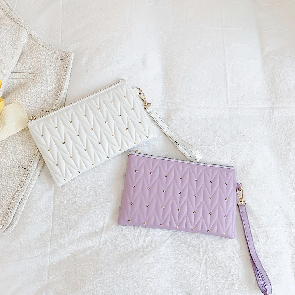 

Элегантный женский вечерний клатч с заклепками, сумка-конверт с клапаном, сумка для ужина, вечерние ринки, свадьбы, сумка для женщин