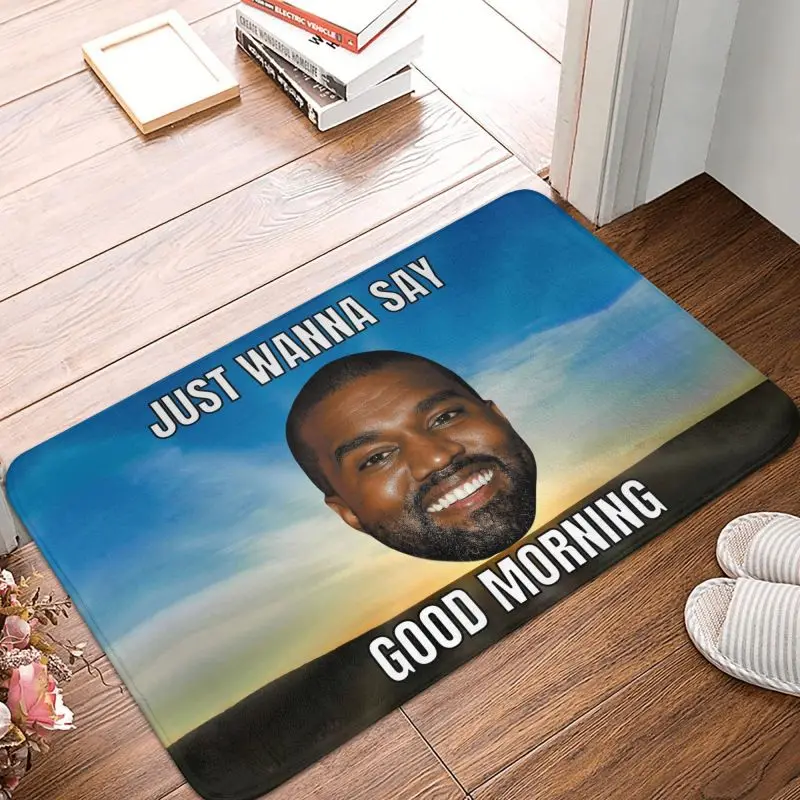 Коврик для передней двери Kanye West Meme на заказ противоскользящий впитывающий