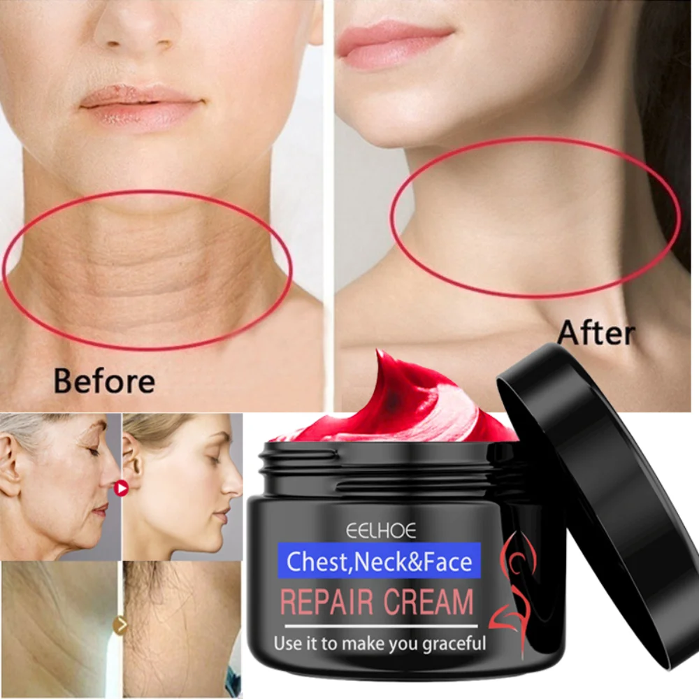 

2 Pieces Facial Firming Cream Repair Skin Whitening Wrinkle Remover Dilute Lighten Face Neck Fine Lines Care Brightening Cream