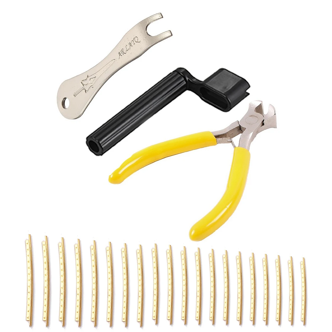 

New 20Pcs Classical Acoustic Guitar Fret Wire Copper 2.0Mm With 3Pcs Guitar Repair Maintenance Tool Guitar String Winder