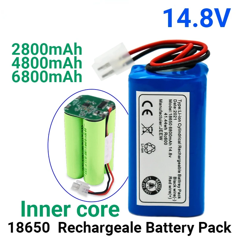 

100% original Rechargeable Battery 14.8V 6800mAh robotic vacuum cleaner accessories parts for Chuwi ilife A4 A4s A6