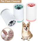 Pet стопы шайба чашка лапы, Чисти быстро мыть грязные кошка ног ведро для мытья Портативный собака приспособление для очистки лап чашка мягкий силиконовый расчески