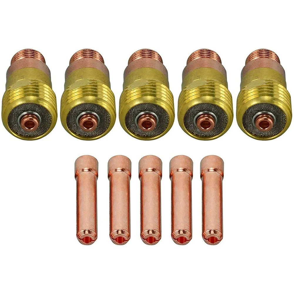 17GL18 1/8 &quotTIG газовые линзы комплект аксессуаров цанг 10N25S цанга TIG детали ручного