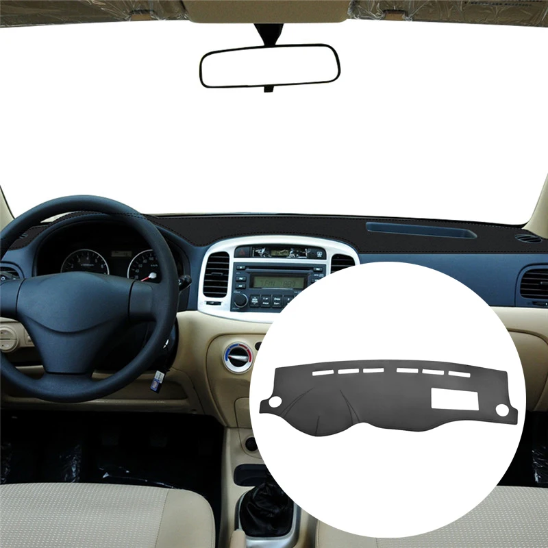 Чехол для Dashmat Hyundai Accent Verna Car Коврик приборной панели солнцезащитный козырек