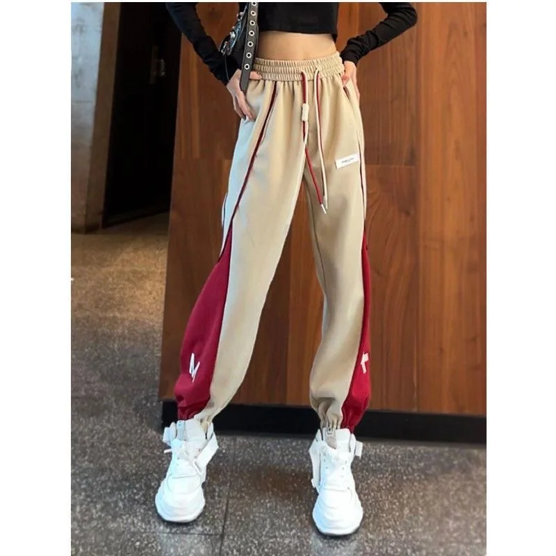 

Women Spring Autumn Sweatpants Harem Pants Lady Casual Stretch Vaffle Ankle-Length Sport Trousers ZZ1765