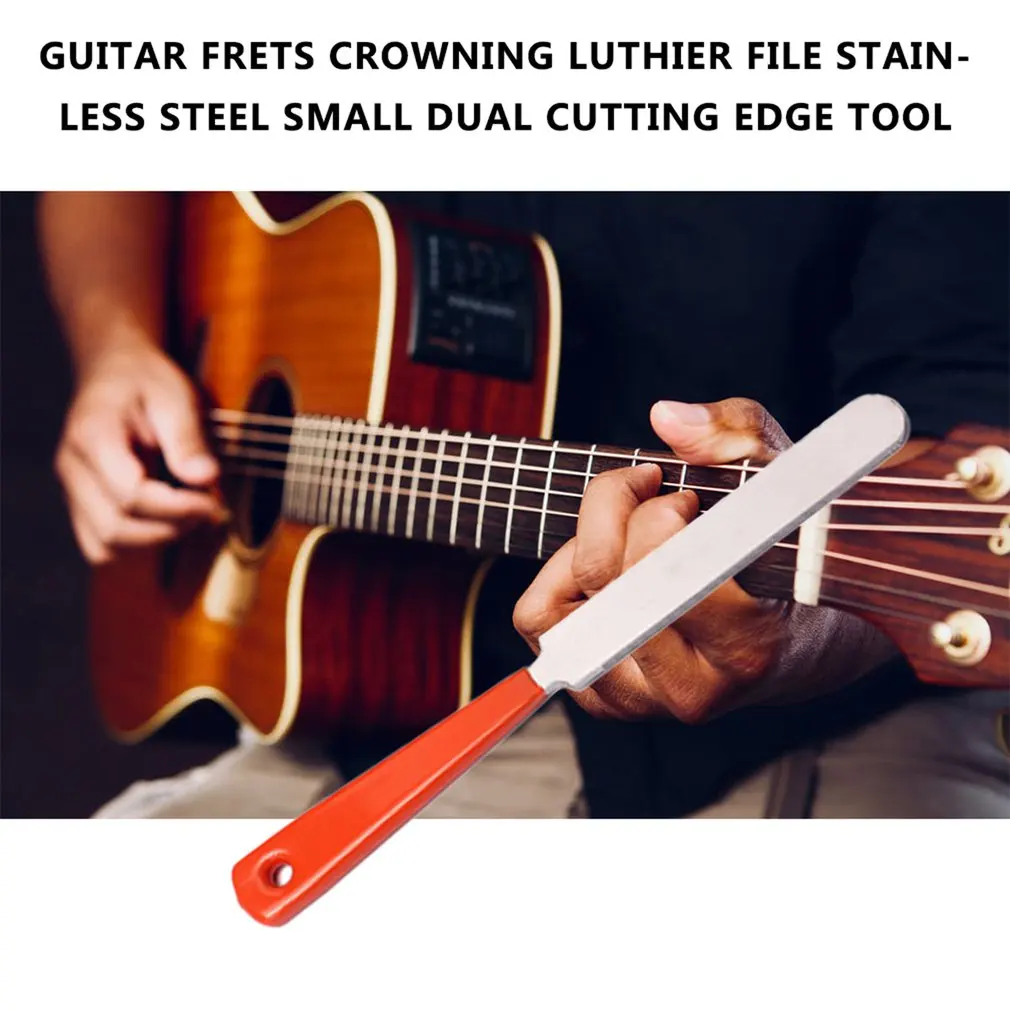 

Инструмент для ремонта гитары гитарные лады Crowning Luthier, прочная нержавеющая сталь, маленький двойной режущий инструмент