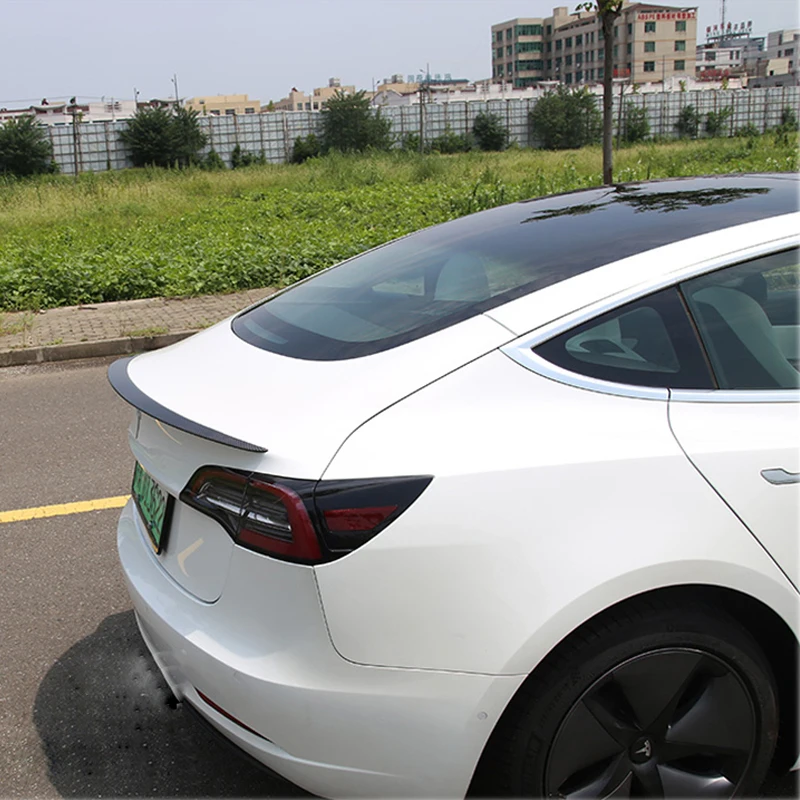 Задний спойлер для багажника Tesla Model 3 2017-2020 2021 2022 губа заднего из углеродного