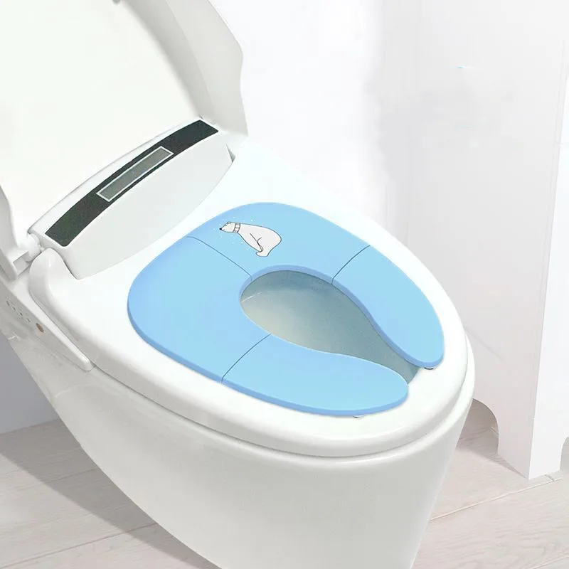

2022 Baby Travel Folding Potty Seat toddler portable Toilet Training seat children urinal cushion children pot chair pad /mat