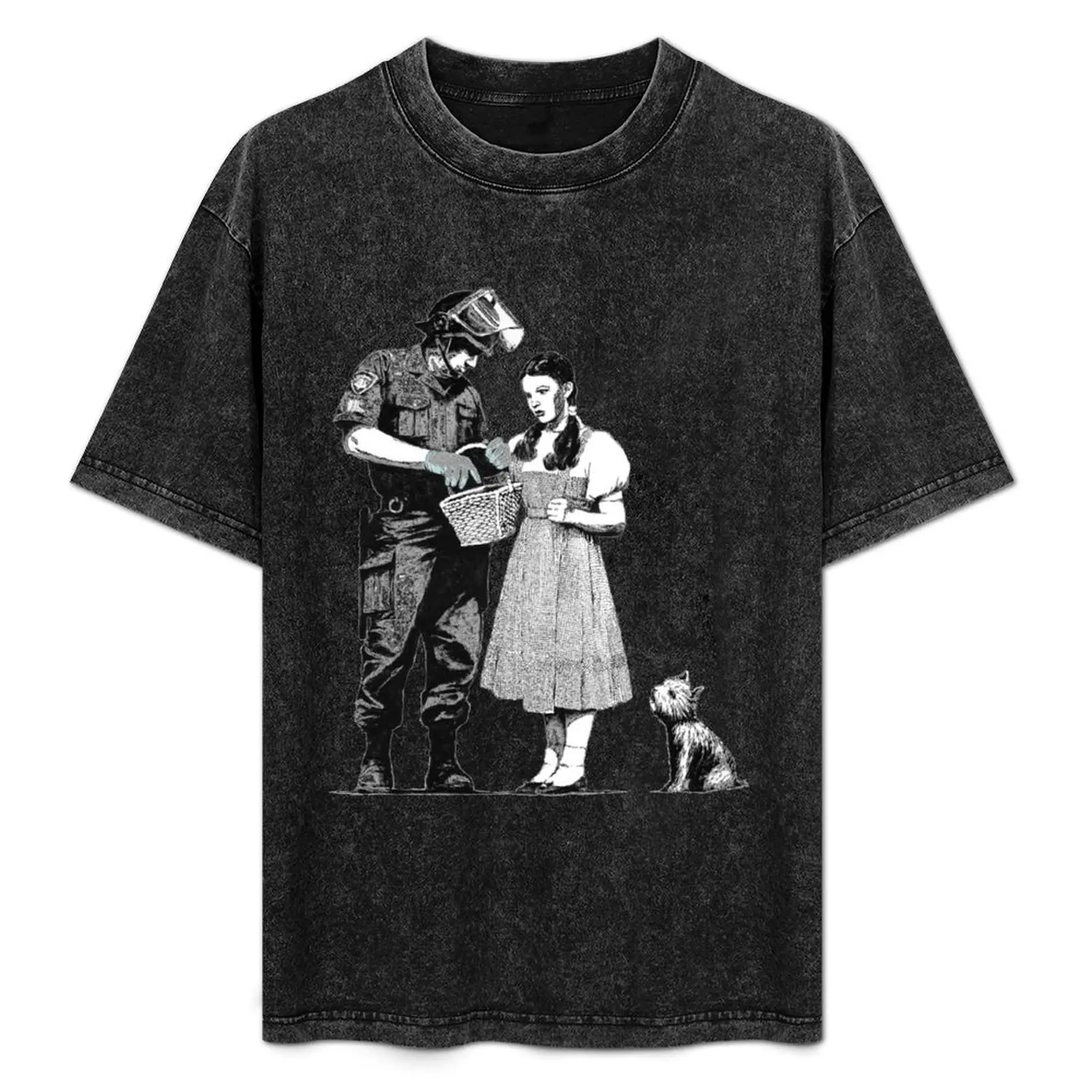 Футболка Banksy Policeman Searching Dorothy роскошная одежда большого размера рубашки с лабубу
