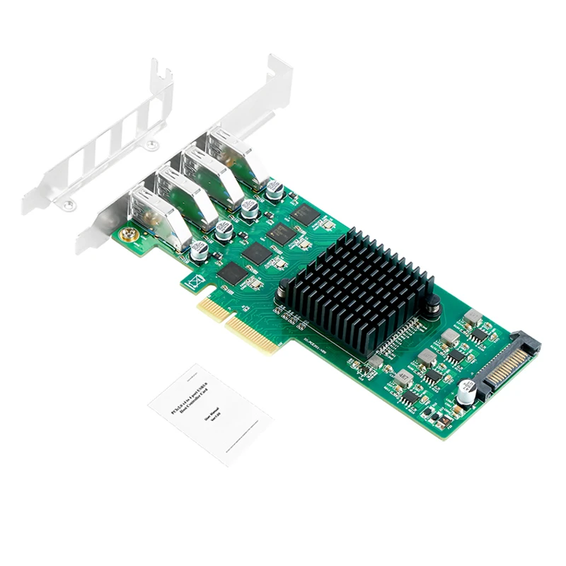 4 порта USB 3,0 PCI Экспресс плата расширения PCIE USB 3 Hub плата PCI E PCI-E PCIE к USB 3,2 адаптер USB 3.0 5 Гбитс удлинитель Adaters (art.: 3920bebb6af34) - 3920bebb6af34