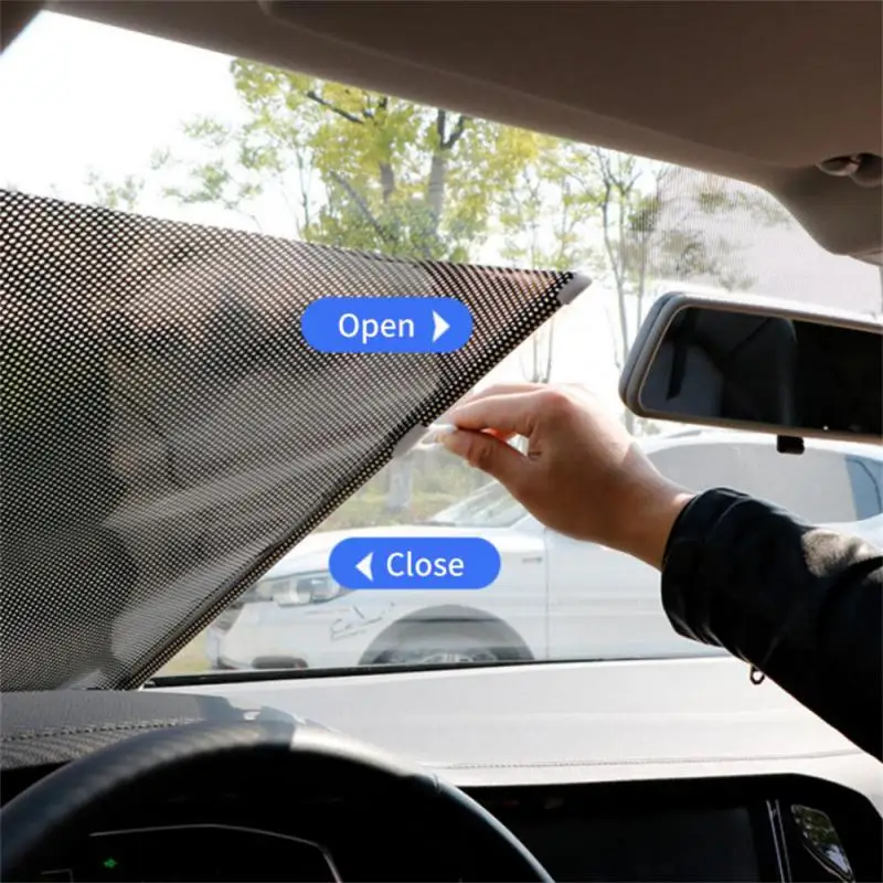 

Универсальные роликовые жалюзи на присоске, солнцезащитный козырек, светонепроницаемые шторы для автомобиля, спальни, кухни, офиса, оконные занавески с защитой от солнца, внешние