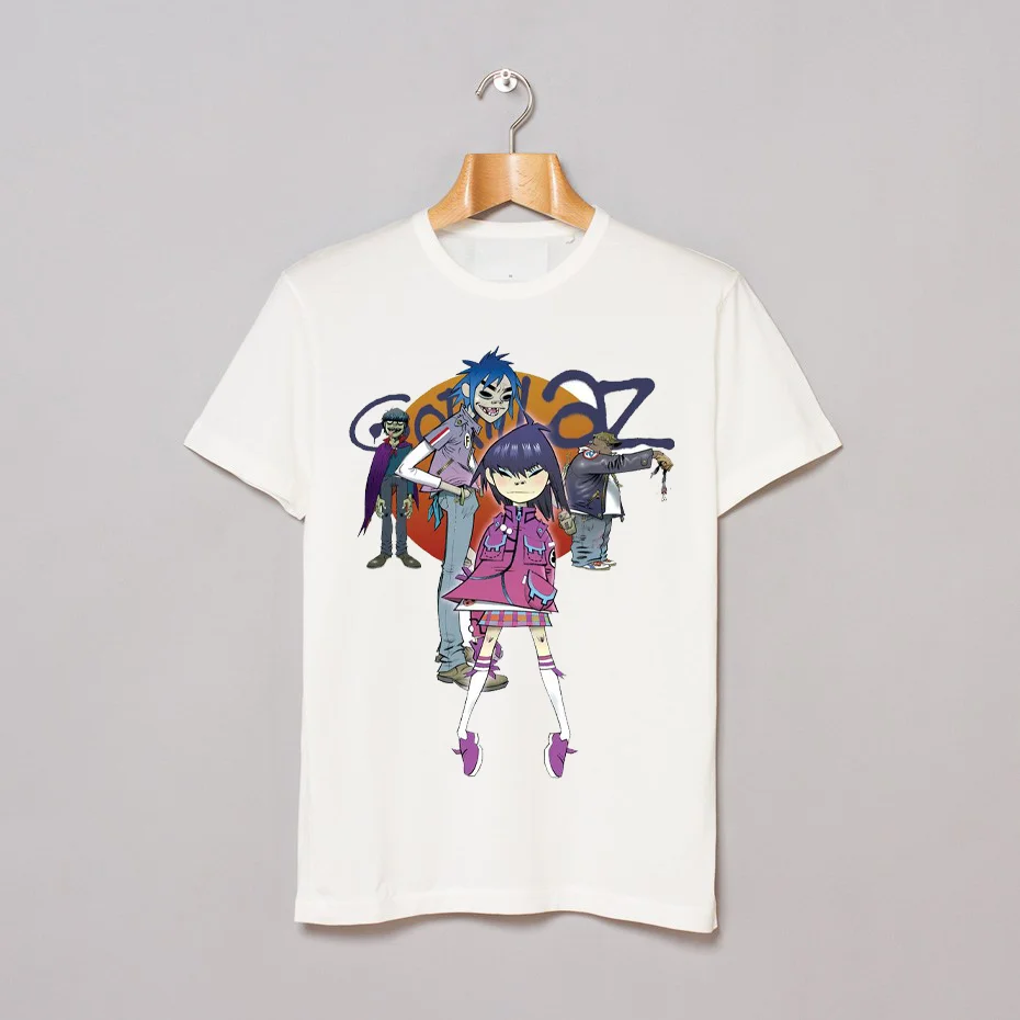 

Gorillaz New Tee Tour Women Men White Cotton T-Shirt Size S-234Xl Lll271