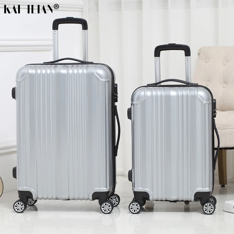 

NEW 20/22/24 inch Rolling luggage sipnner wheels Women travel suitcase men popular fashion trolley luggage password box ABS+PC