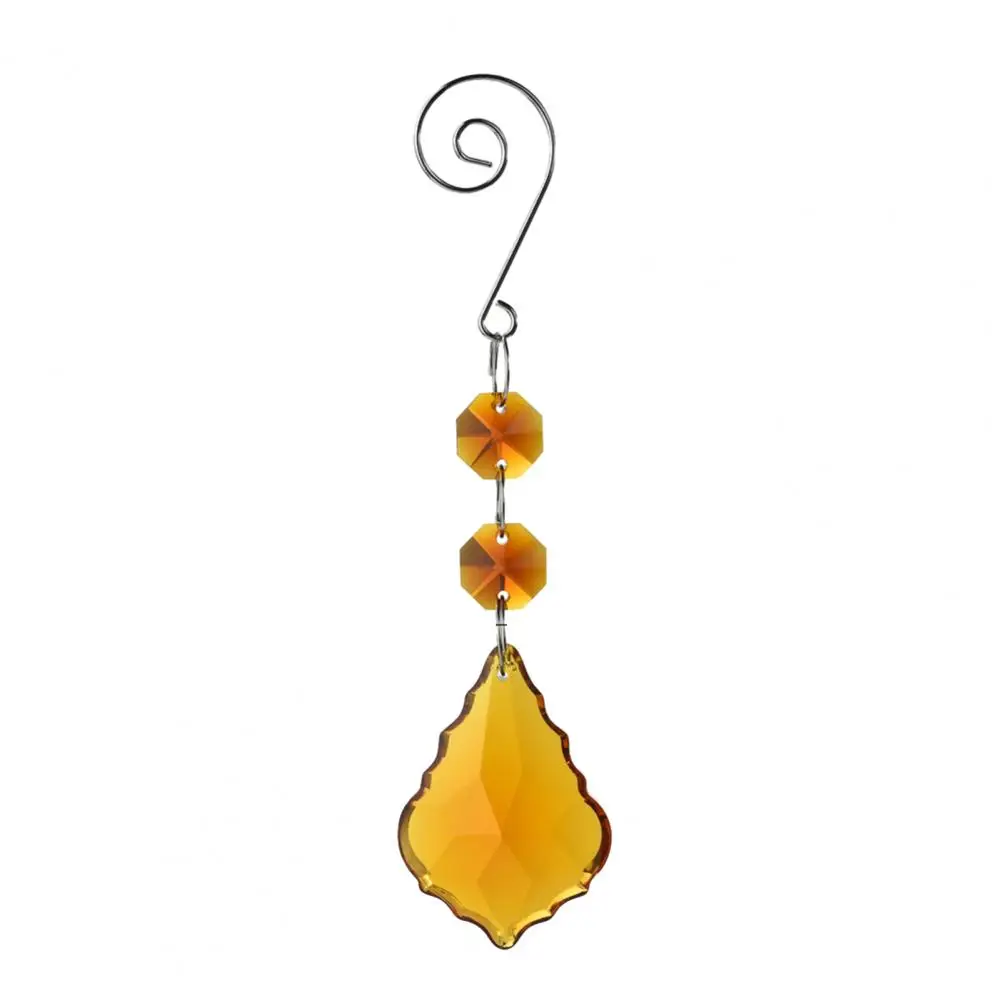 

Hanging Faux Decoration Beautiful Maple Leaf Sun Catcher Pendant Faux Decoration for Window or Christmas Tree for Balconies