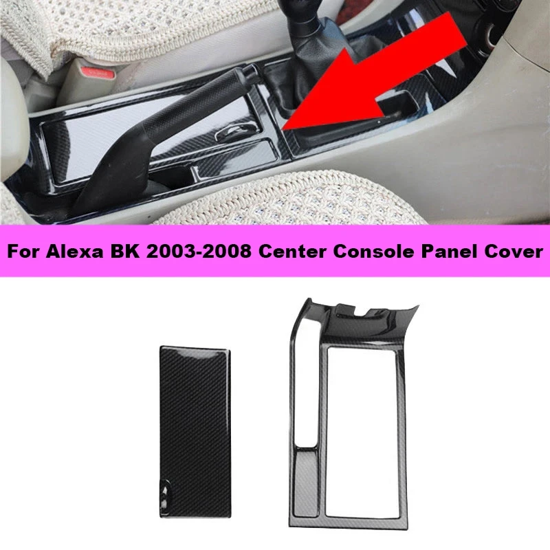 

For Mazda 3 Alexa BK 2003-2008 Center Console Panel Cover Control Water Cup Holder Cover Frame Panel Trim
