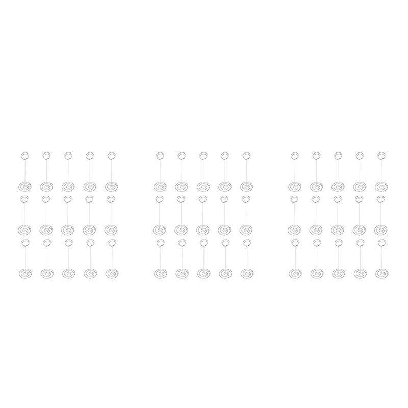 

45 Pack 8.75 Inch Tall Table Number Holder, Place Card Holder, Table Picture Holder, Wire Photo Holder Clip