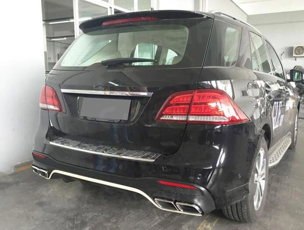 Задний диффузор с насадками для выхлопных газов ПП задний бампер Hugger Mercedes Benz GLE GLS